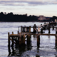 Buy canvas prints of Pier in Poole Harbour  by Paul Brewer