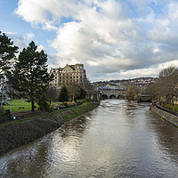 Buy canvas prints of River Avon and Pulteney Bridge Bath by Paul Brewer