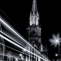 Buy canvas prints of St Michaels Church Bath at Night by Paul Brewer
