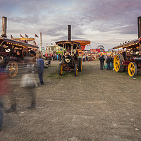 Buy canvas prints of Steam Line up at the Great Dorset Steam Fair  by Paul Brewer