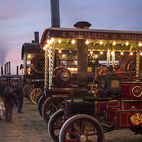 Buy canvas prints of Steam at Sunset by Paul Brewer