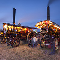 Buy canvas prints of Steam Line up at the Great Dorset Steam Fair  by Paul Brewer