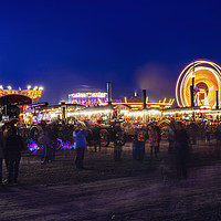 Buy canvas prints of Steam Line up at the Great Dorset Steam Fair at ni by Paul Brewer