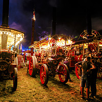 Buy canvas prints of The May at The Great Dorset Steam Fair at Night 20 by Paul Brewer