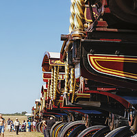 Buy canvas prints of Great Dorset Steam fair in the heat of the day 2019 by Paul Brewer