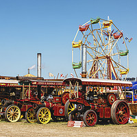 Buy canvas prints of Great Dorset Steam fair in the heat of the day 201 by Paul Brewer