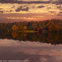 Buy canvas prints of Stourhead in Wiltshire in  Autumn by Paul Brewer