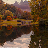 Buy canvas prints of Beautiful Stourhead in Autumn by Paul Brewer