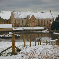 Buy canvas prints of Tithe Barn in Abbotsbury  by Paul Brewer