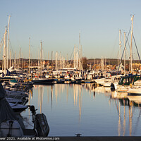 Buy canvas prints of Weymouth Marina at Sunset  by Paul Brewer