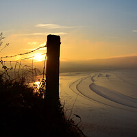 Buy canvas prints of Sunrise  at Inch beach by barbara walsh
