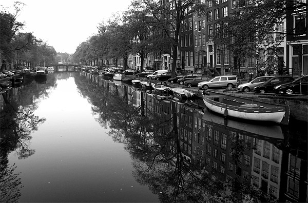 Amsterdam in B&W Picture Board by barbara walsh