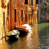 Buy canvas prints of Canal in Venice by barbara walsh