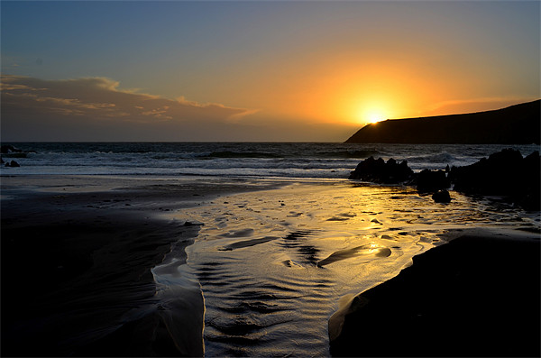 Sunset near Dingle Picture Board by barbara walsh