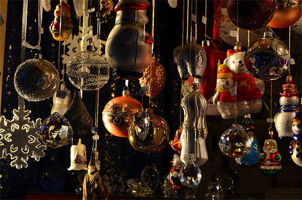 Christmas Market in Germany Picture Board by barbara walsh