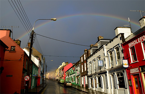 Rainbow over Dingle Picture Board by barbara walsh