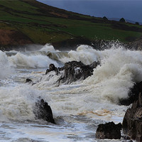 Buy canvas prints of Swell Beenbane beach by barbara walsh