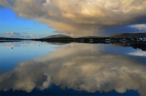 Rainbow over Dingle Picture Board by barbara walsh