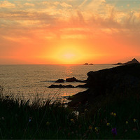 Buy canvas prints of Sunset Clogher by barbara walsh