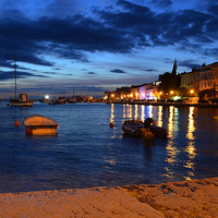 Buy canvas prints of Evening in Rovinj by barbara walsh