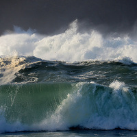 Buy canvas prints of Clogher waves by barbara walsh