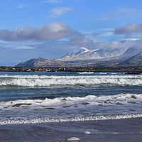Buy canvas prints of Snowy Mountains by barbara walsh