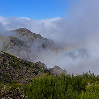Buy canvas prints of Rainbow at Pico Arieiro, Madeira by barbara walsh