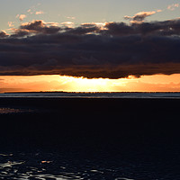 Buy canvas prints of sunrise at Cappagh beach by barbara walsh