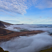 Buy canvas prints of Foggy view from the Conor Pass by barbara walsh
