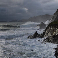 Buy canvas prints of Stormy sea by barbara walsh