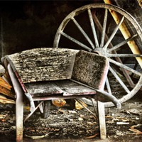 Buy canvas prints of Old Wheelbarrow by Elaine Manley