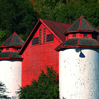 Buy canvas prints of   misc ..The Red Barn by Elaine Manley