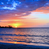 Buy canvas prints of Jamaican Sunset by Elaine Manley