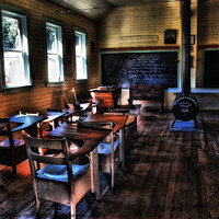 Buy canvas prints of The Old Schoolhouse...misc  by Elaine Manley