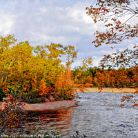 Buy canvas prints of Autumn River by Elaine Manley