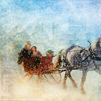 Buy canvas prints of Dashing Through the Snow by Elaine Manley