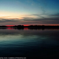 Buy canvas prints of Lake Nipissing Ontario sunset 1 by Elaine Manley