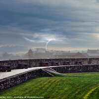 Buy canvas prints of Cannons at Fortress of  Louisbourg by Elaine Manley