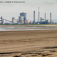 Buy canvas prints of Redcar Steelworks from The North Gare Teesside by Greg Marshall