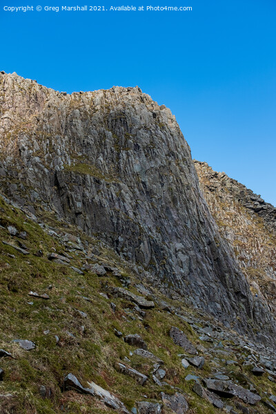 Bowfell Buttress Langdale Lake District Picture Board by Greg Marshall