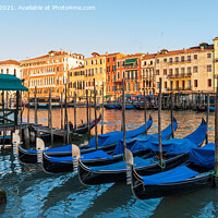 Buy canvas prints of Gondolas on the Grand Canal Venice Italy by Greg Marshall