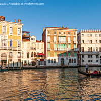 Buy canvas prints of Gondolier Grand Canal Venice Italy by Greg Marshall