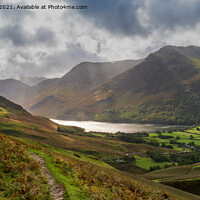 Buy canvas prints of Sun dappling over Buttermere, The Lake District by Greg Marshall