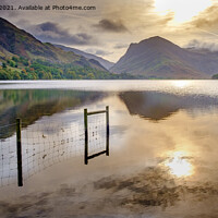 Buy canvas prints of Buttermere Sunrise stillness Lake District by Greg Marshall