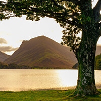 Buy canvas prints of Buttermere with Fleetwith Pike at Sunrise Lake District by Greg Marshall