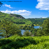 Buy canvas prints of Loughrigg Fell and Grasmere from the Coffin Route Lake District by Greg Marshall