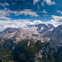Buy canvas prints of Epic Marmolada and Lago di Fedaia, Dolomites Italy by Greg Marshall