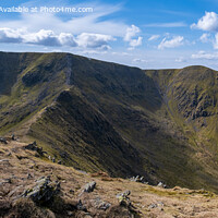 Buy canvas prints of Helvellyn Panorama lake District by Greg Marshall