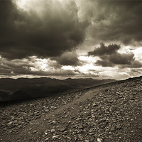 Buy canvas prints of Lost Hikers on Helvellyn by Greg Marshall
