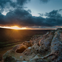 Buy canvas prints of Sunset at Scugdale North Yorkshire by Greg Marshall